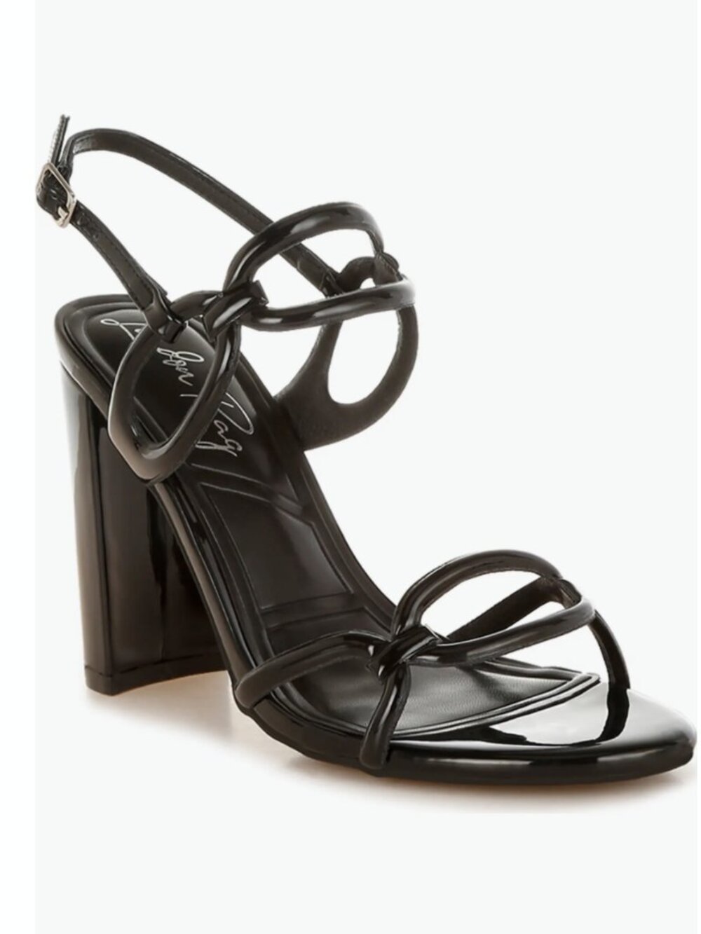 London Rag Womens Nyjah Cut Out Chain Sandals